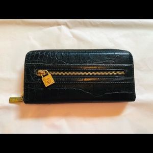 Anne Klein Black Croc Wallet